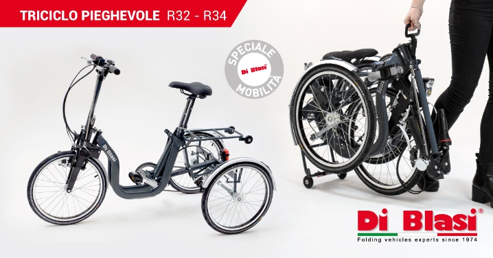 Di blasi r34 folding electric tricycle deals