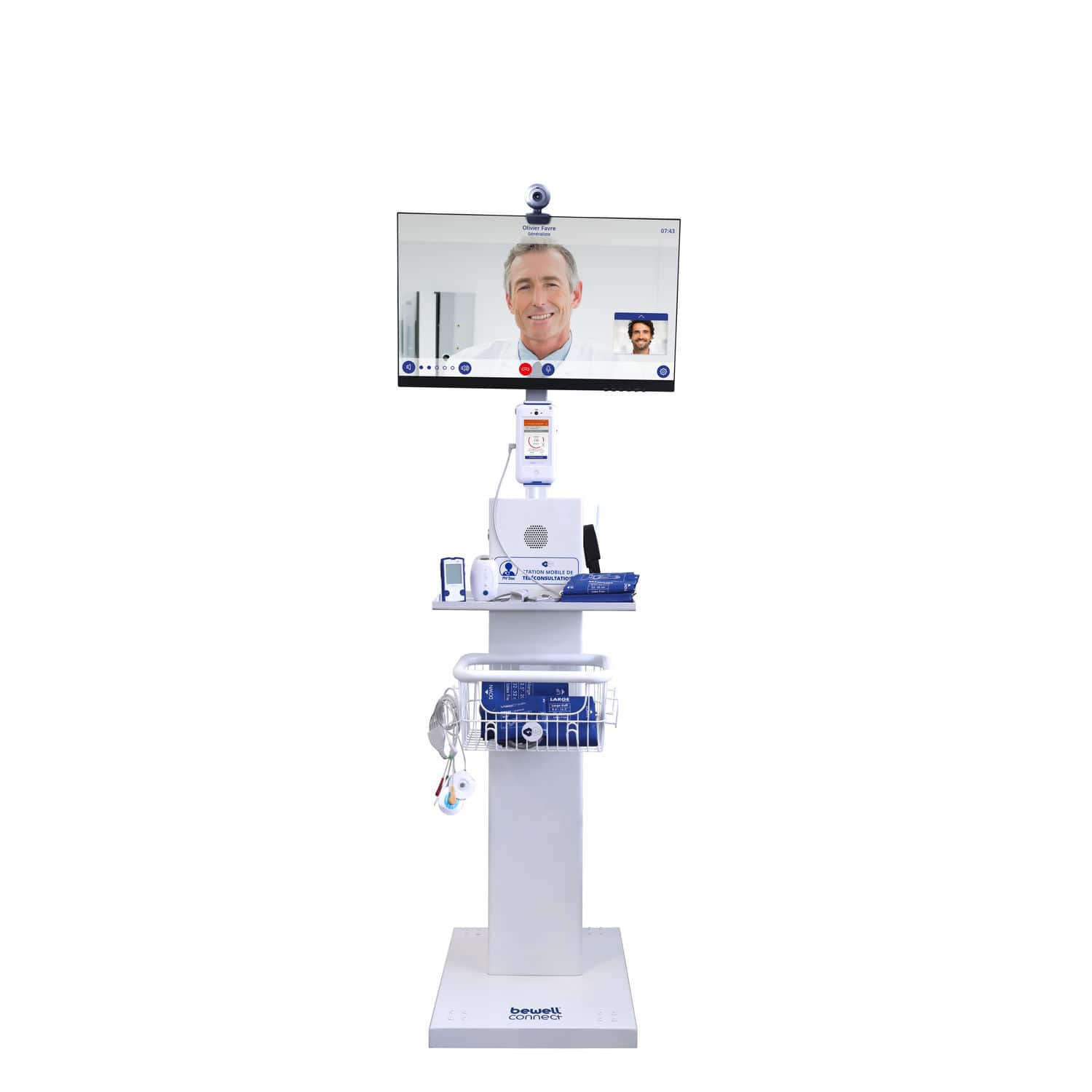 Телемедицинская тележка для видеоконференций - BewellConnect - на ...