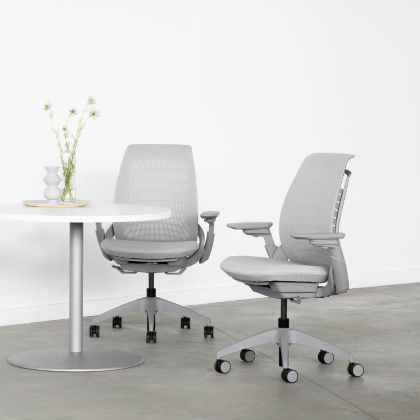 Стул с подлокотниками - Mimeo Task - Allsteel - на колесиках / с ...