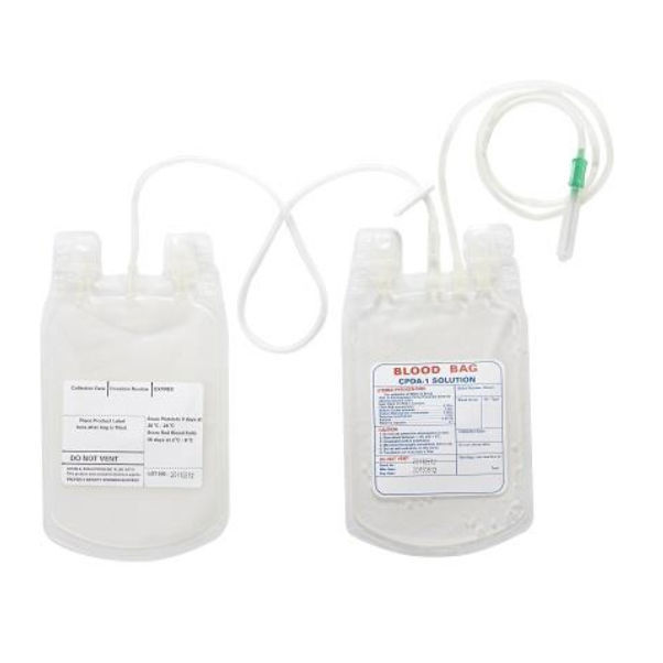 Двойной пакет с кровью - General Cooperation Industry Co.,Ltd - из ПВХ