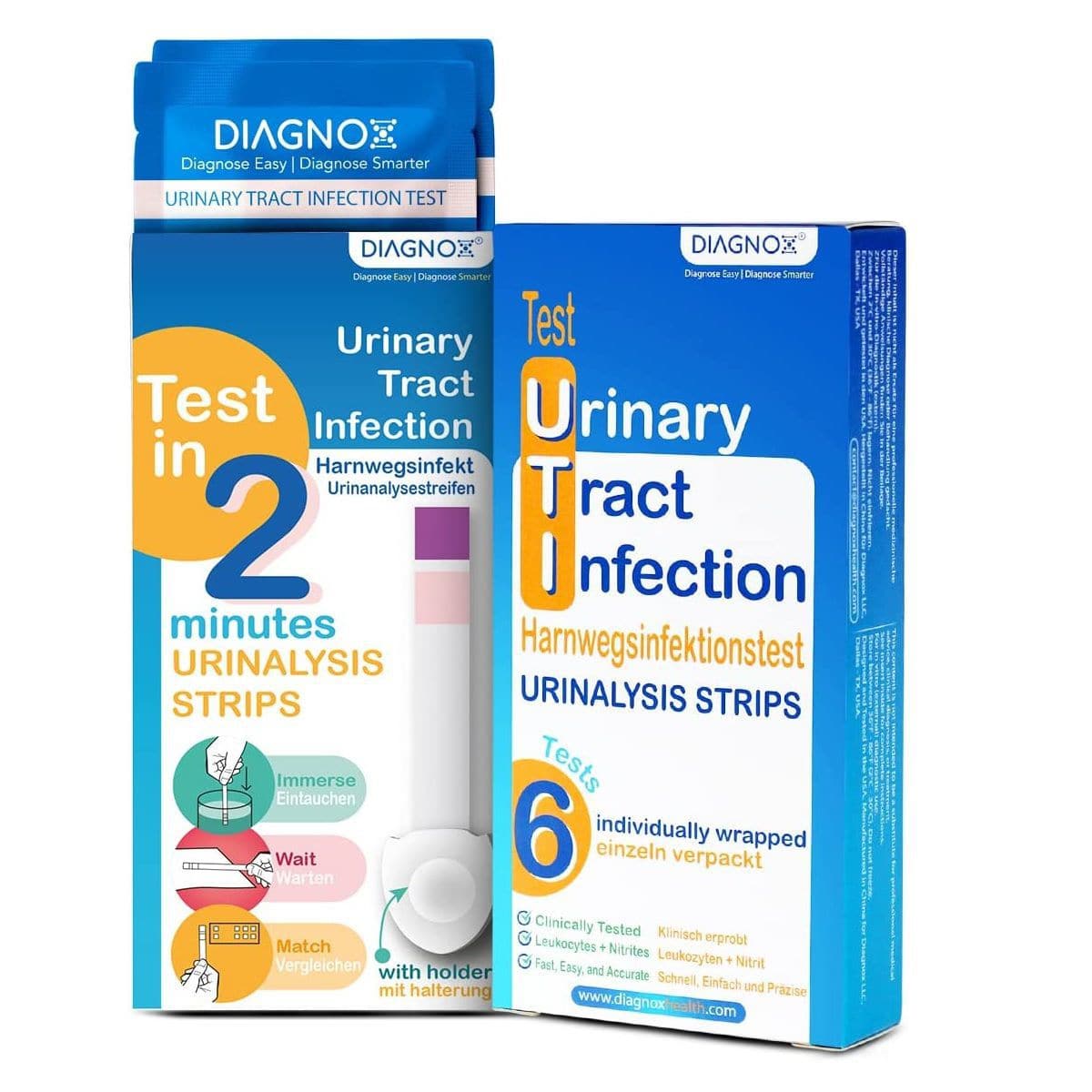 Тест-полоска на инфекции мочевыводящих путей - Urinox - Diagnox Health ...