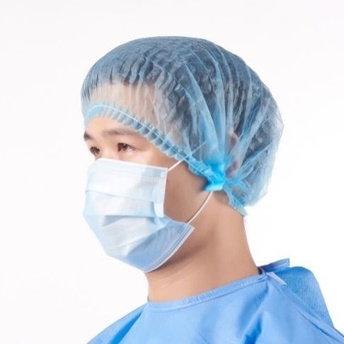 Пышная медицинская шапочка - Allmed Medical Products - из полиэтилена ...