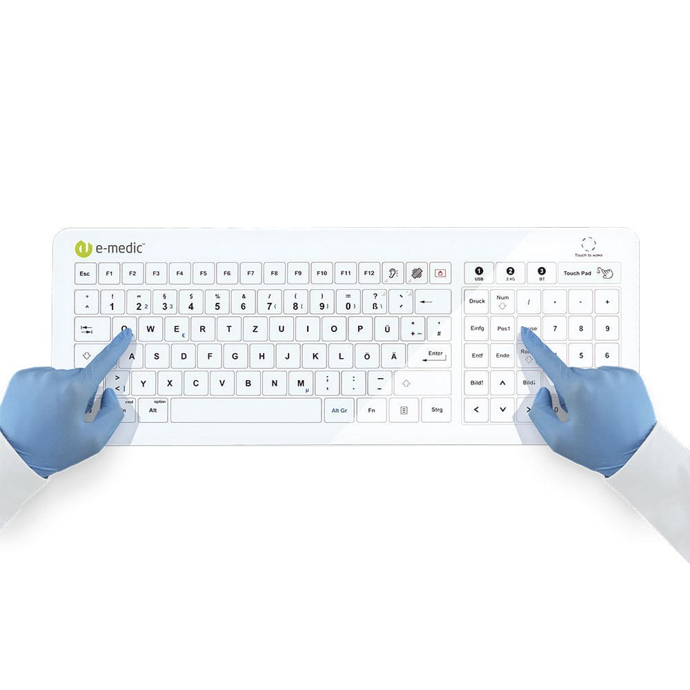 Клавиатура с сенсорной панелью - e-medic™ - Baaske Medical - с цифровым ...