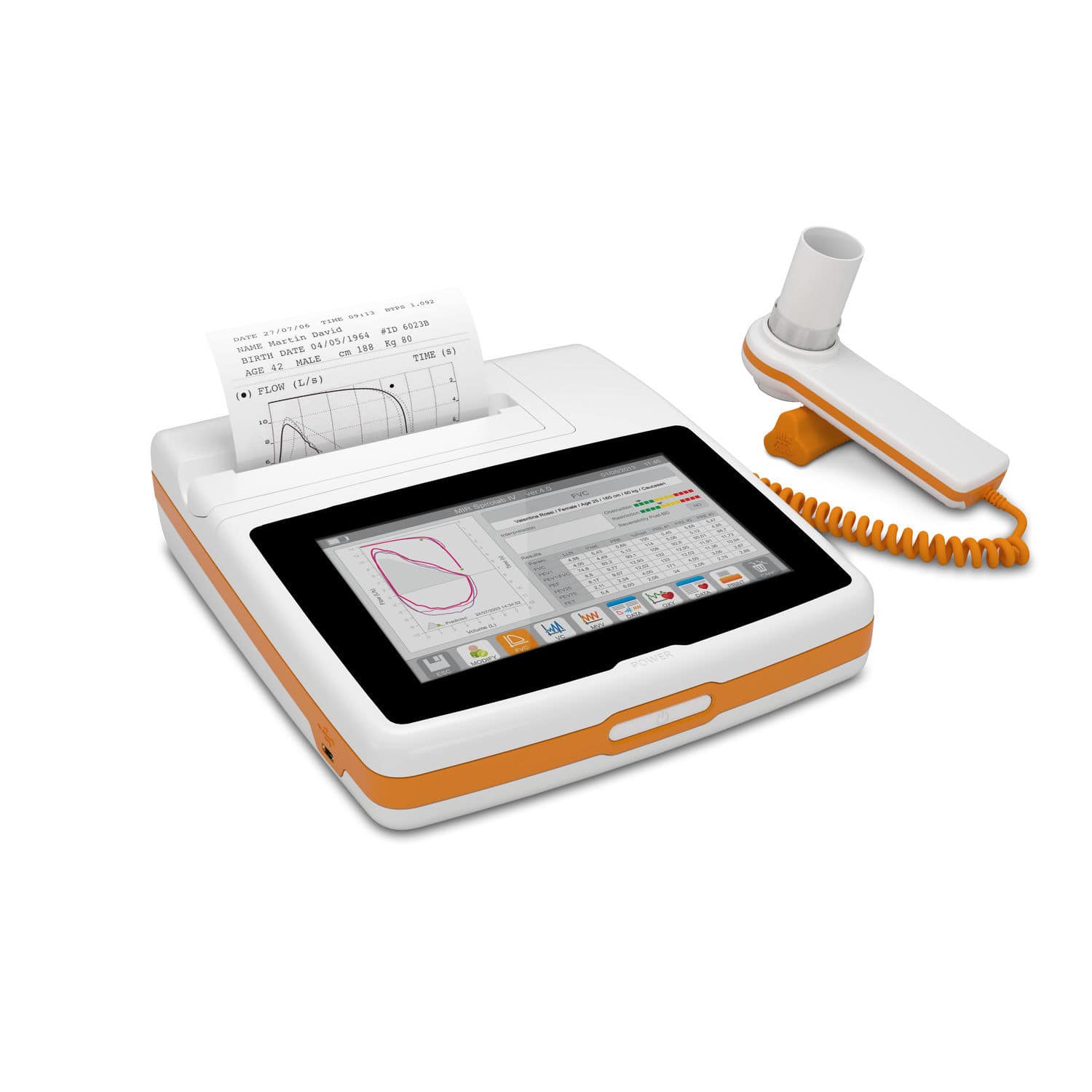 Электронный спирометр - Spirolab® - MIR - Medical International ...