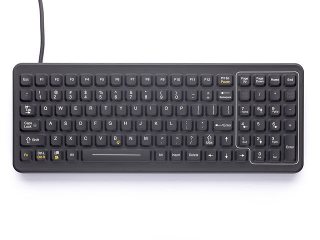 Медицинская клавиатура с цифровым блоком клавиатуры - SlimKey® - IKEY ...