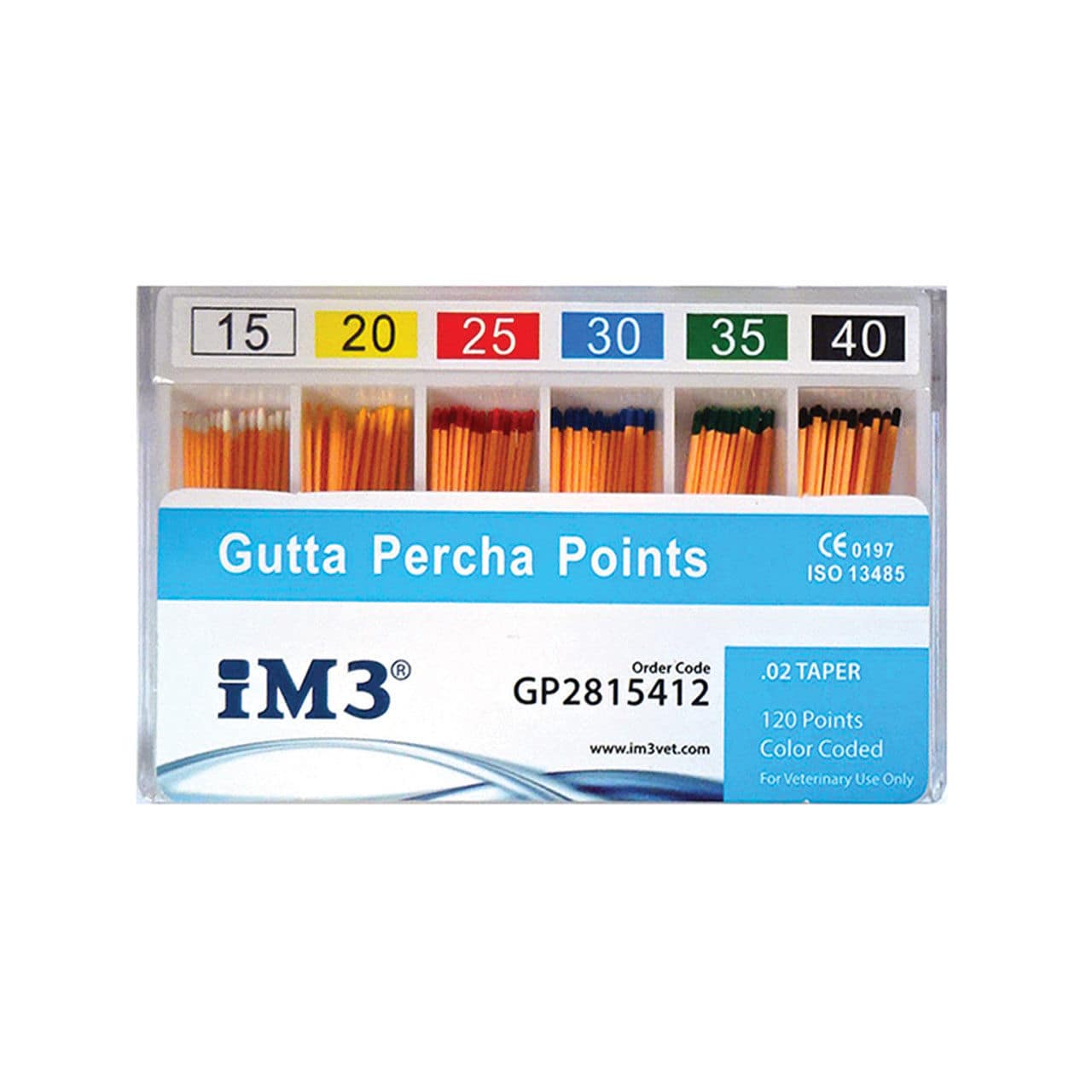 Гуттаперчевый штифт для ветеринарной стоматологии - GP2815412 - iM3