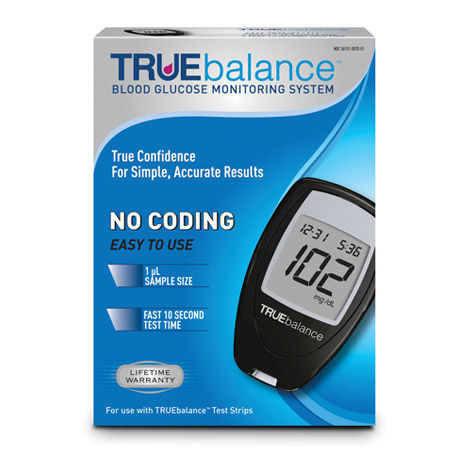 how to use true balance glucose meter