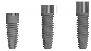 цилиндрический конический зубной имплантат