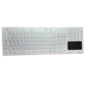 Медицинская клавиатура с сенсорной панелью / USB / из силиконового каучука / моющаяся