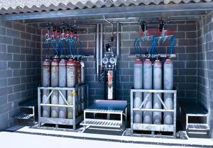устройство распределения и контроля медицинских газов для кислорода 1