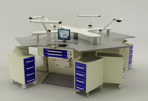рабочее место для стоматологических лабораторий с подставкой для ног 1