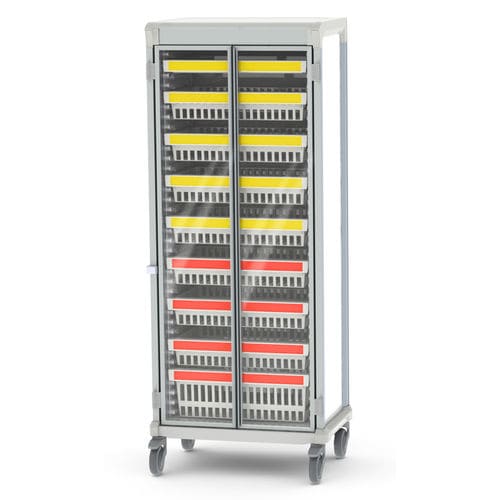 Тележка для общего применения - Pegasus Medical Concepts - для хранения / из алюминия / 2 дверцы