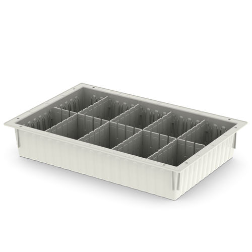Медицинский поднос - 10X40X60 cm - Pegasus Medical Concepts - из ABS / модульный