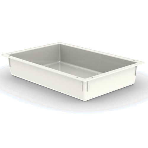 Медицинский поднос - Non Dividable 10cm Tray 10X40X60cm - Pegasus Medical Concepts - из ABS / модульный