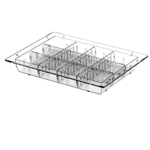 Медицинский поднос - Clear Tray - 5X30X40cm - Pegasus Medical Concepts - из поликарбоната / модульный
