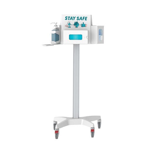 Установка для гигиены на роликах - Pegasus Medical Concepts - с держателем для дезинфицирующего средства / с перчаточным ящиком