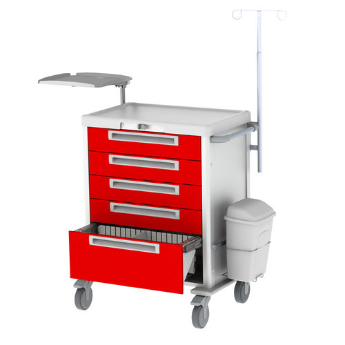 Тележка для неотложной помощи - CRT-M39-84444 - Pegasus Medical Concepts - хирургическая / медицинская / для больниц