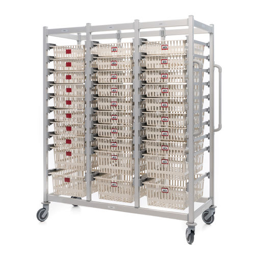 Тележка для больниц - SALUS CART Triple U + EZ-Slide - Pegasus Medical Concepts - для общего применения / для медикамента / транспортная