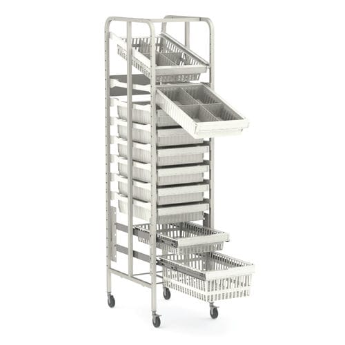 Стойка для хранения - Rack System U - Pegasus Medical Concepts - мобильная / модульная / с корзинами