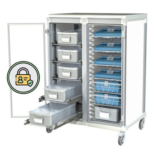 Тележка для больниц - SECURED CART FOR CSSD - Pegasus Medical Concepts - для стерилизационных средств / для общего применения / для инструментов