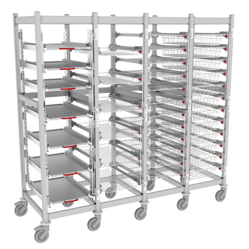 Модульный стеллаж - Salus Cart CSSD - Pegasus Medical Concepts - для бака / для корзины / фармацевтический