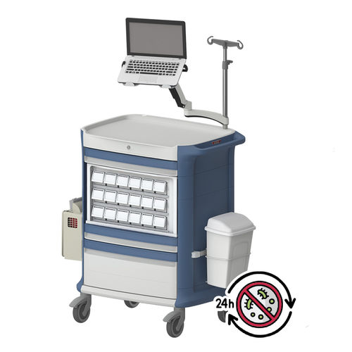 Тележка для больниц - POLY MED  - Pegasus Medical Concepts - для медикамента / для распределения лекарств / с выдвижным ящиком