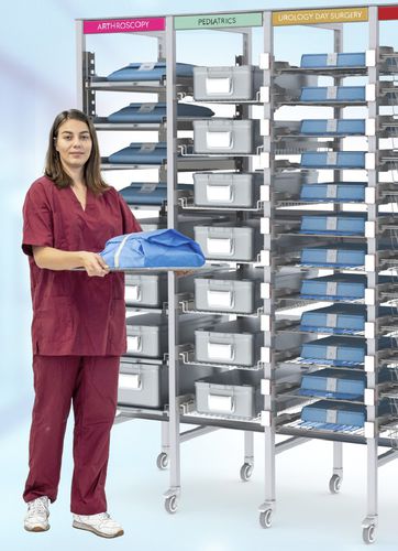 Стеллаж для хранения для стерилизации - Pegasus Medical Concepts - на роликах / из алюминия