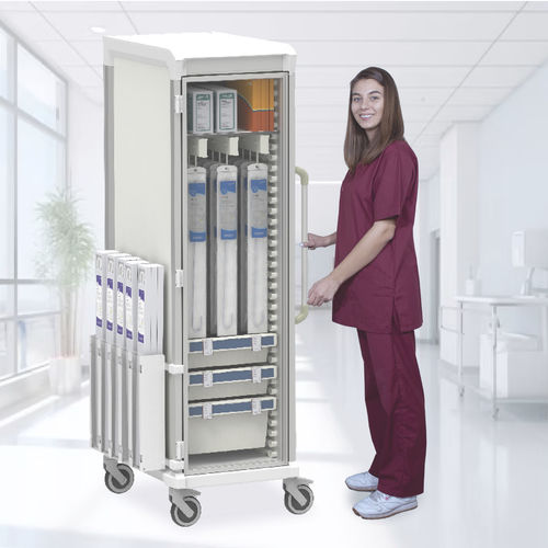 Медицинская тележка - Cath &amp; Supply - Pegasus Medical Concepts - для стерильных вещей / для эндоскопии / транспортная