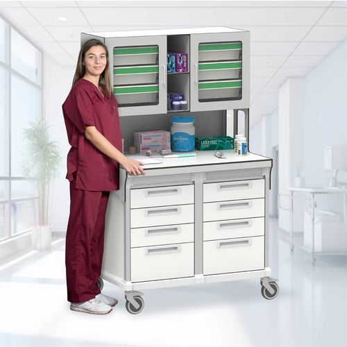 Рабочее место для обслуживания средним медицинским персоналом - Community Nurse workstation - Pegasus Medical Concepts - с полками / с выдвижными ящиками / модульное
