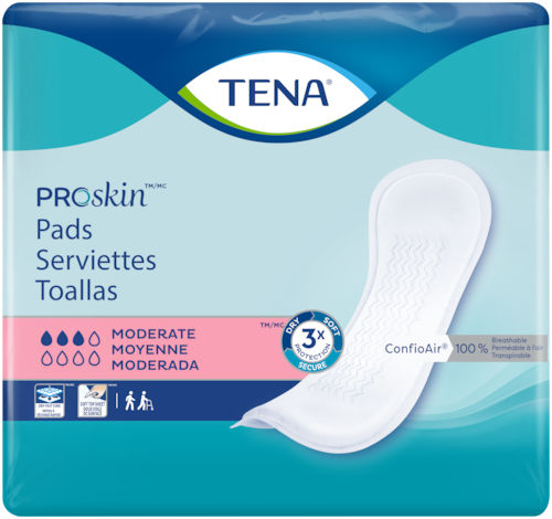 Гигиеническая прокладка для женщин - PROSKIN MODERATE - TENA - дышащая