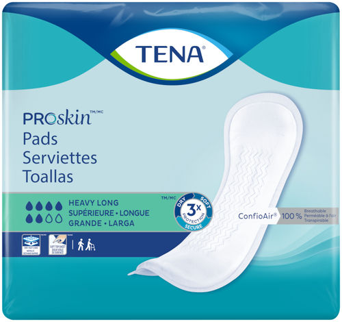 Гигиеническая прокладка для женщин - PROSKIN HEAVY LONG - TENA - дышащая