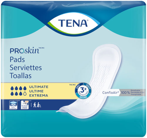 Гигиеническая прокладка для женщин - PROSKIN ULTIMATE - TENA - дышащая