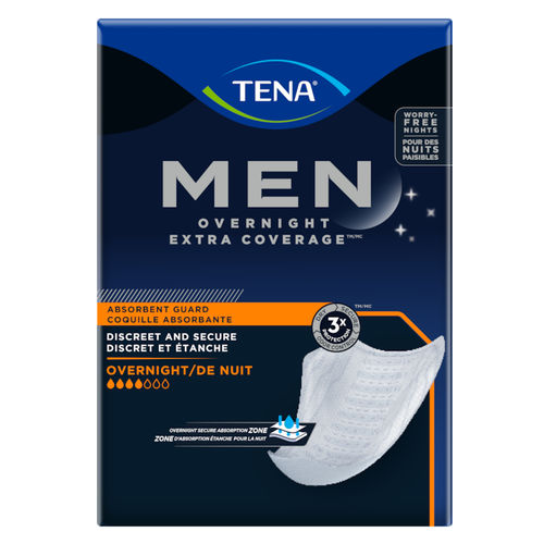 Гигиеническая прокладка для мужчин - Men™ Overnight Extra Coverage Guard - TENA - упаковка 16 штук