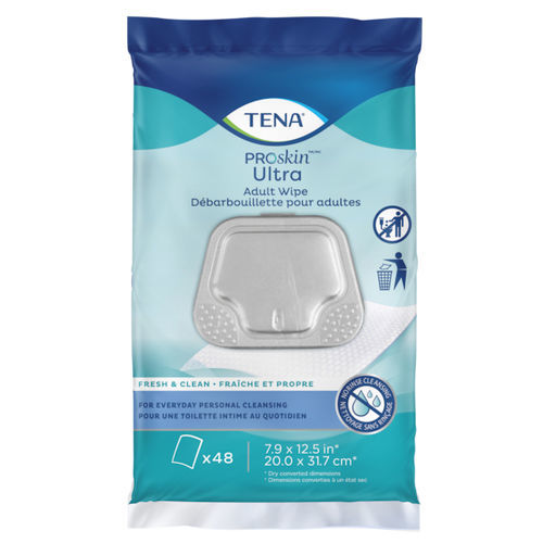 Очищающие салфетки для гигиены тела - ProSkin Ultra - TENA - 48 штук
