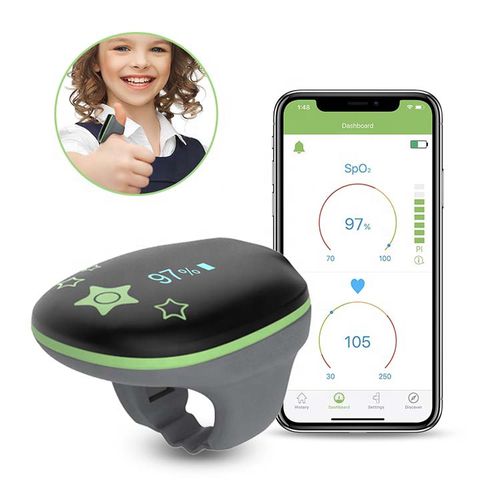 Кольцевой пульсоксиметр - KidsO2 - Shenzhen Viatom Technology Co., Ltd. - для СИПАП-терапии / для обслуживания пациентов на дому / педиатрический