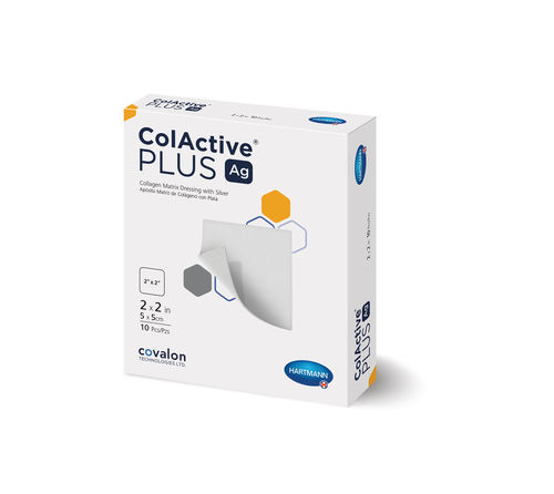 Повязка для защиты кожи из целлюлозы - Colactive Plus Ag - Hartmann - альгинатная / противомикробная