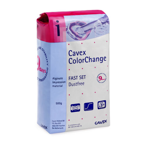 Альгинатный стоматологический материал - ColorChange - Cavex Holland BV - для оттискных ложек / ортодонтический