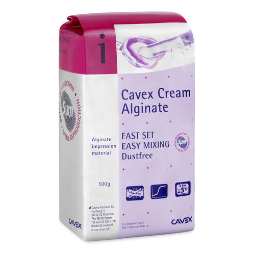 Альгинатный стоматологический материал - Cream Alginate - Cavex Holland BV - для оттискных ложек