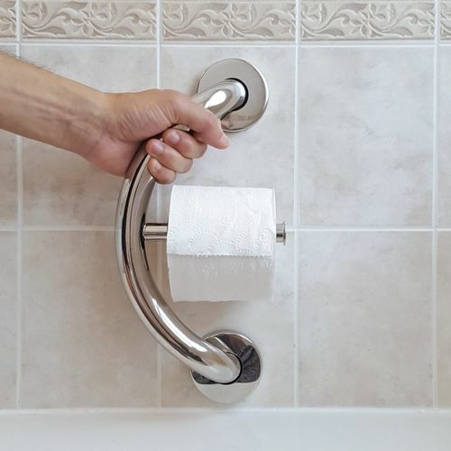 Поручень для ванной комнаты - PLUS-TP - HealthCraft Products - для туалета / настенный / из нержавеющей стали