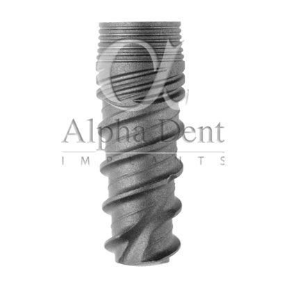 Конический зубной имплантат - Active Plus - Alpha Dent Implants - из титана / внутренний