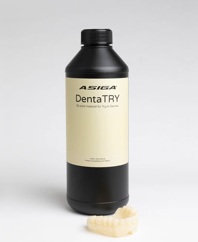 Стоматологический материал из полимера - DentaTRY - ASIGA - для оттискных ложек / для моделирования / для 3D-печати