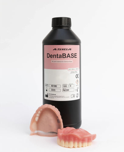 Стоматологический материал из полимера - DentaBASE - ASIGA - для 3D-печати / для изготовления зубных протезов / жидкость