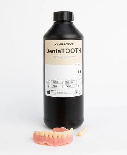 Стоматологический материал из полимера - DentaTOOTH - ASIGA - для 3D-печати / жидкость / биосовместимый