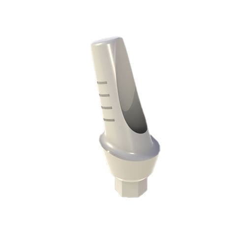 Абатмент из ПЭЭК - 15° Angular Temporary Peek Anatomic Abutment - Bhi Implants - внутренний шестиугольник / угловой / временный