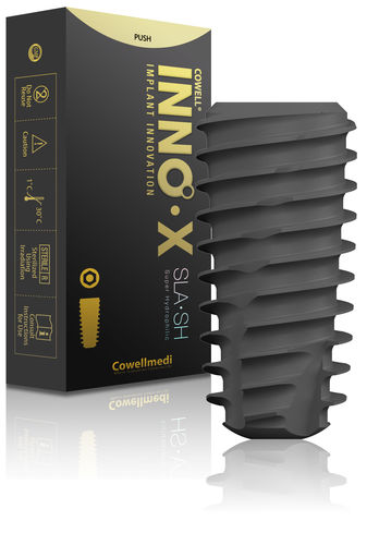 Цилиндрический зубной имплантат - INNO X - Cowellmedi - из титана / прямой