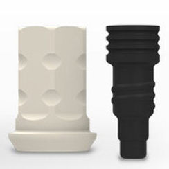 Абатмент из титана - ZERAMEX® P6 - Dentalpoint AG - из ПЭЭК / внешний / прямой