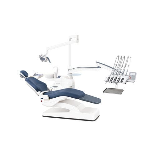 Стоматологическая установка с электрическим креслом - ZA-208Q8 - Foshan Ziann Medical Apparatus Co., Ltd - с гибким подголовником / с держателем инструментов / со светодиодной подсветкой