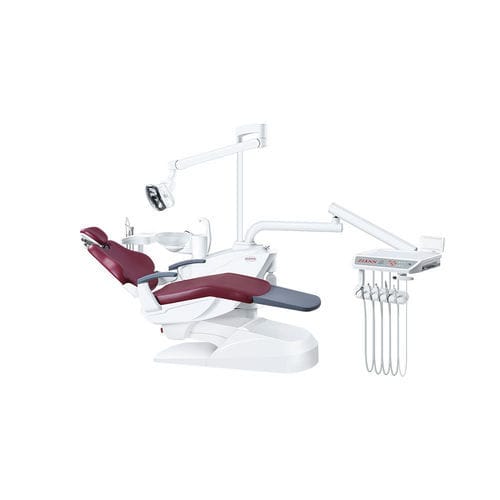 Стоматологическая установка с электрическим креслом - ZA-208C - Foshan Ziann Medical Apparatus Co., Ltd - с гибким подголовником / с держателем инструментов / со светодиодной подсветкой