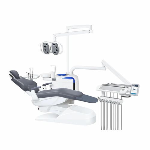 Стоматологическая установка с электрическим креслом - ZA-208Q2 - Foshan Ziann Medical Apparatus Co., Ltd - с гибким подголовником / с держателем инструментов / со светодиодной подсветкой
