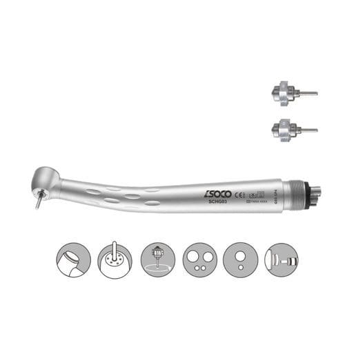 Турбина для стоматологии - G03 series - SOCO Precision Instrument Co., Ltd. - с системой подачи воздуха / с кнопкой / из титана